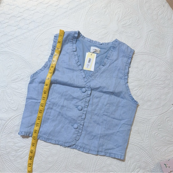 NWT Aritzia Wilfred 125112 CITRUS DEW BLUE XS - Picture 3 of 5